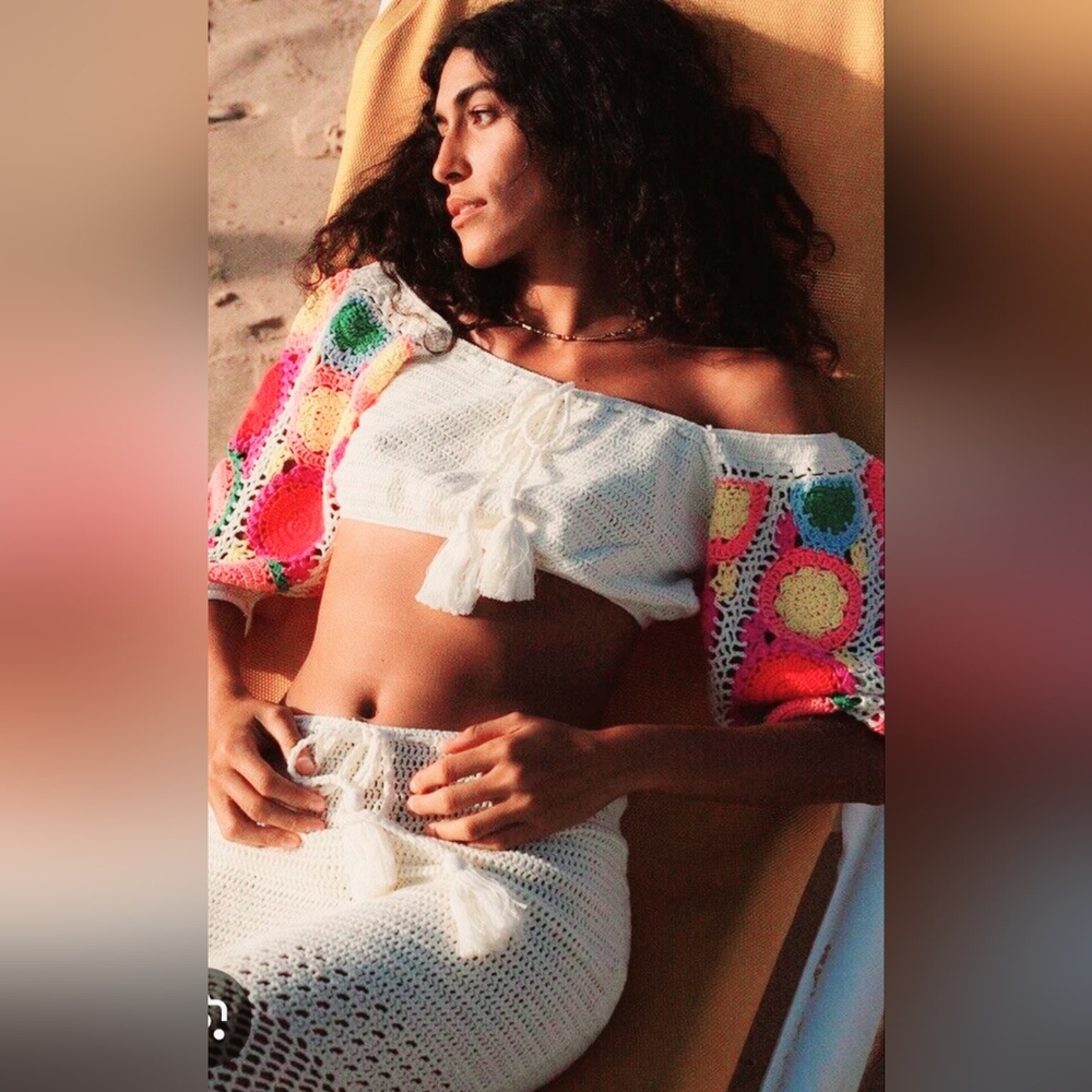 ✨ Spell & The Gypsy Collective Let the Sunshine In Crochet Top & Maxi Skirt Set - Picture 5 of 16